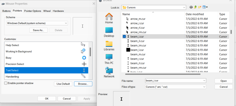 Cách fix con trỏ chuột bị trắng khi lia chuột vào văn bản (99% hiệu quả)
