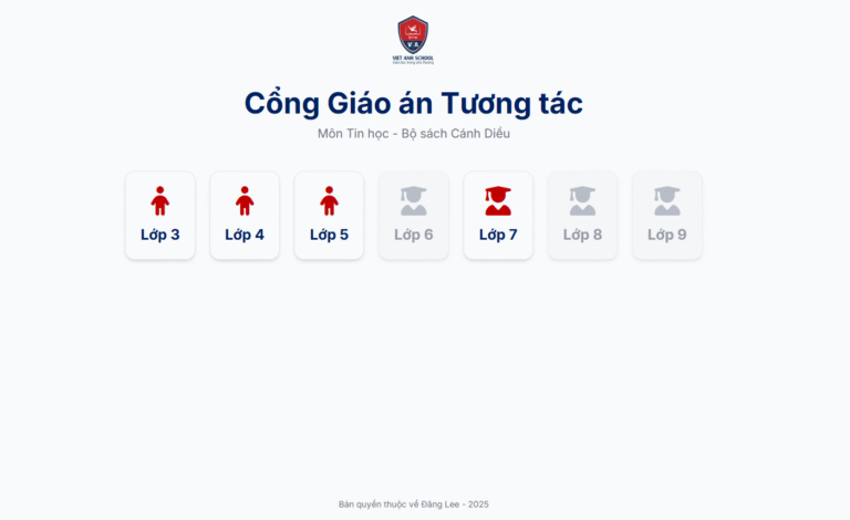 tinhoc.leminhdang.com – Khai Phá Cổng Giáo Án Tương Tác Tin Học Cánh Diều Toàn Diện Trên Web và App