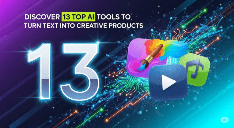 Khám Phá 13 Công Cụ AI Đỉnh Cao Biến Văn Bản Thành Sản Phẩm Sáng Tạo