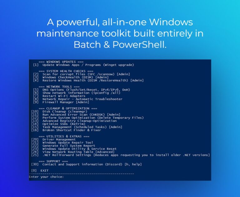 Tăng Tốc Windows 11, 10 An Toàn & Miễn Phí với Windows Maintenance Tool