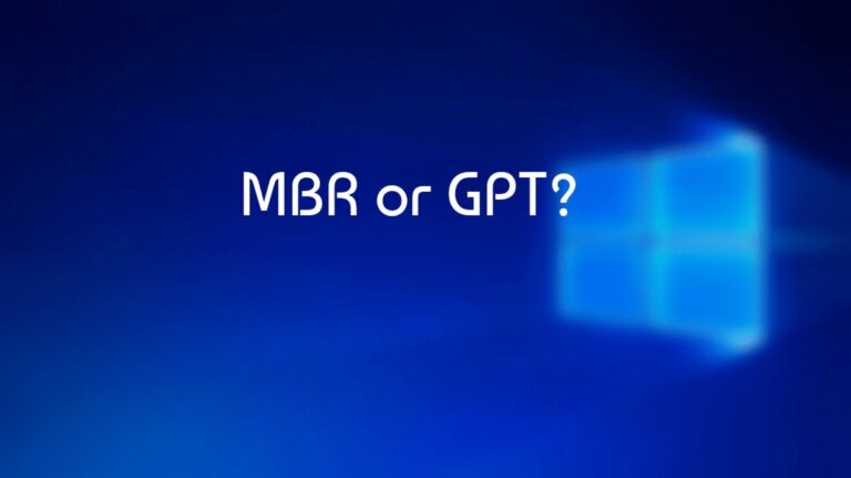 MBR và GPT là gì, có điểm gì khác nhau? Khi nào thì nên dùng MBR và khi nào nên dùng GPT?