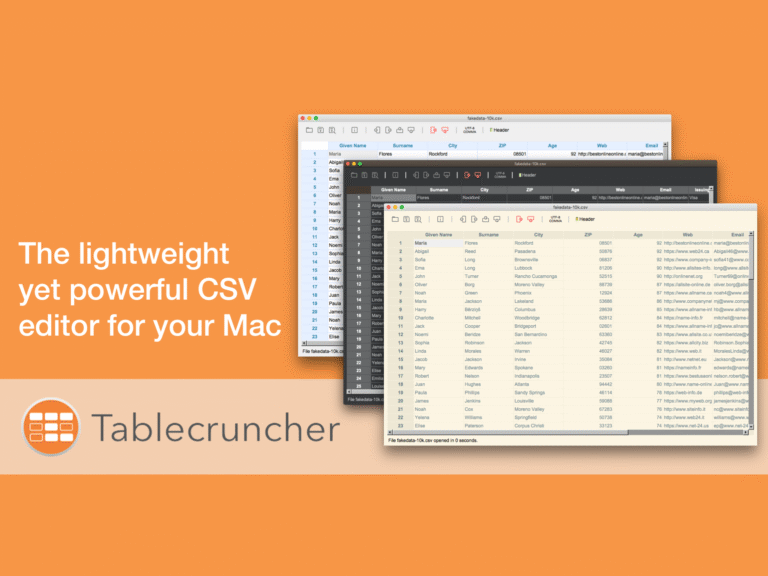 Tablecruncher: Chỉnh Sửa File CSV Lớn (Hàng Triệu Dòng) Siêu Nhanh